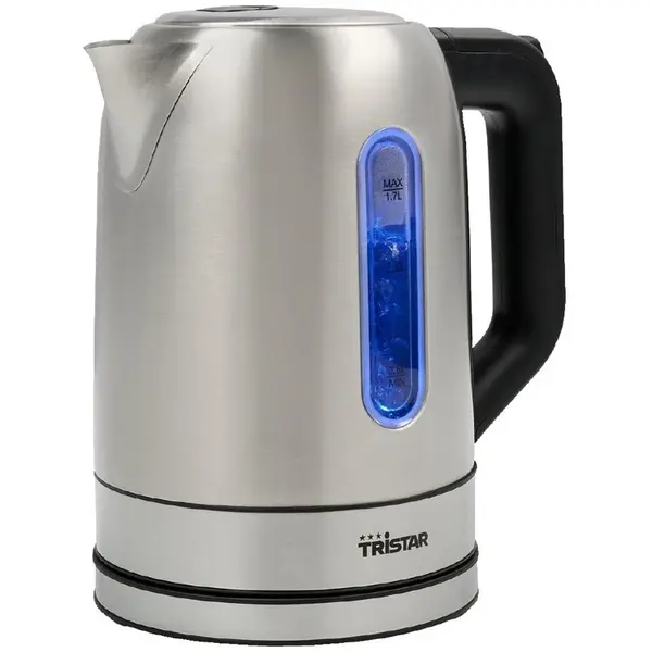 Waterkoker | RVS/Zwart | 1.7L | ≤100°C | Afneembare Kan | 2.2kW (230V) | 175x215(h)mm