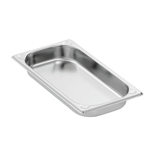 GN-Bak | Basic Line | 1/3 GN | 1.5L | 40mm | RVS | Zonder Perforatie