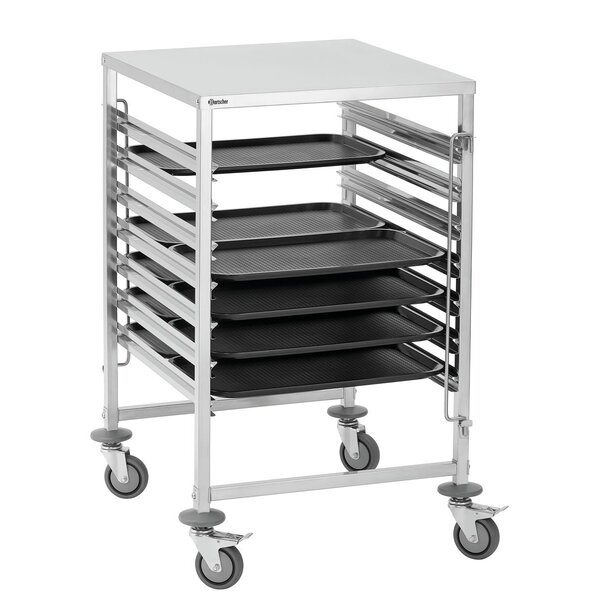 Dienblad | GN110-S | 1/1 GN | Kunststof (Polypropyleen) | Zwart | Gestructureerd Legvlak | Opstelvlak 495x290mm