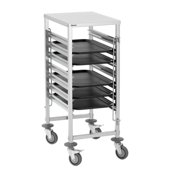 Dienblad | GN110-S | 1/1 GN | Kunststof (Polypropyleen) | Zwart | Gestructureerd Legvlak | Opstelvlak 495x290mm