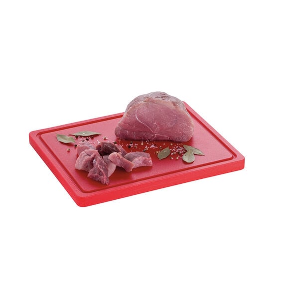 Snijplank | PRO | Rood | Polyethyleen | Met Sapgoot | 325x265x25(h)mm