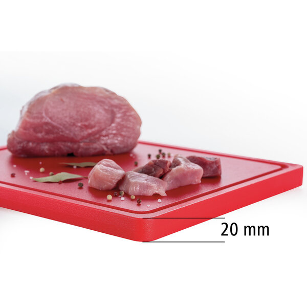 Snijplank | PRO | Rood | Polyethyleen | Met Sapgoot | 325x265x25(h)mm
