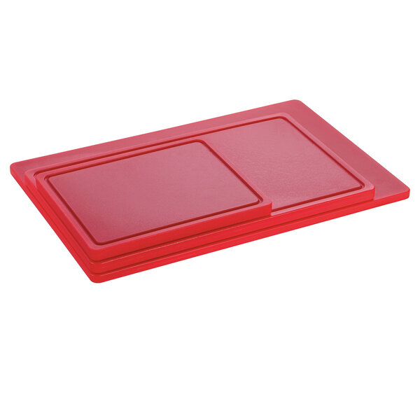 Snijplank | PRO | Rood | Polyethyleen | Met Sapgoot | 325x265x25(h)mm