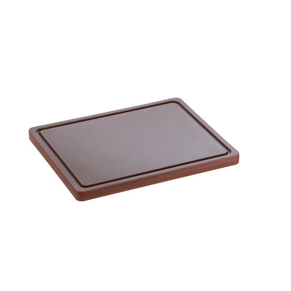 Snijplank | PRO | Bruin | Polyethyleen | Met Sapgoot | 325x265x25(h)mm