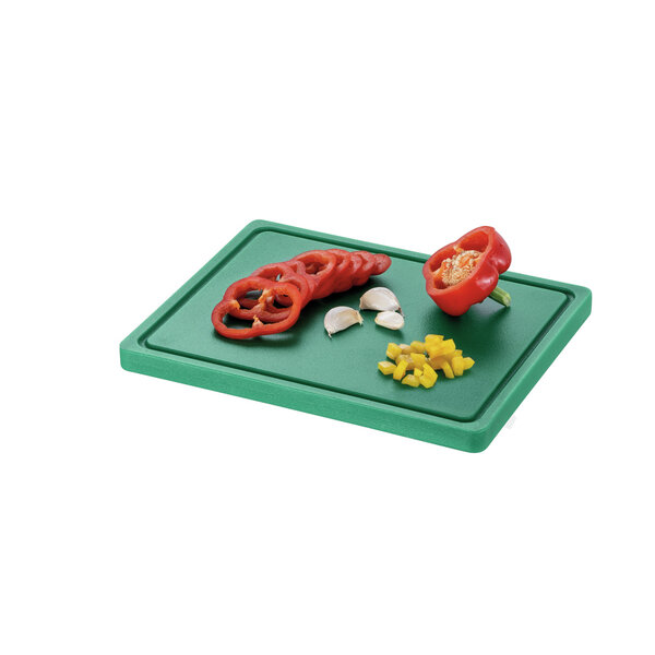 Snijplank | PRO | Groen | Polyethyleen | Met Sapgoot | 325x265x25(h)mm
