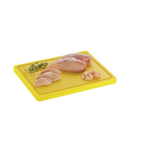 Bartscher Snijplank | PRO | Geel | Polyethyleen | Met Sapgoot | 325x265x25(h)mm