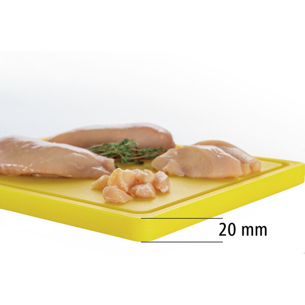 Snijplank | PRO | Geel | Polyethyleen | Met Sapgoot | 325x265x25(h)mm