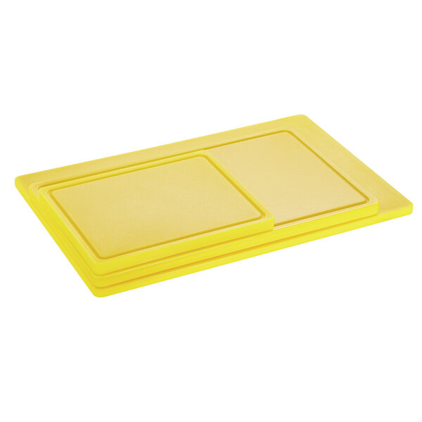 Snijplank | PRO | Geel | Polyethyleen | Met Sapgoot | 325x265x25(h)mm