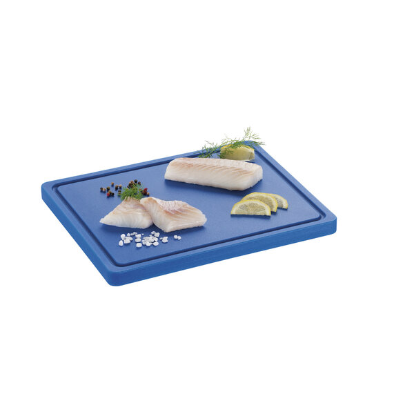 Snijplank | PRO | Polyethyleen | Blauw | Sapgoot | 325x265x25(h)mm