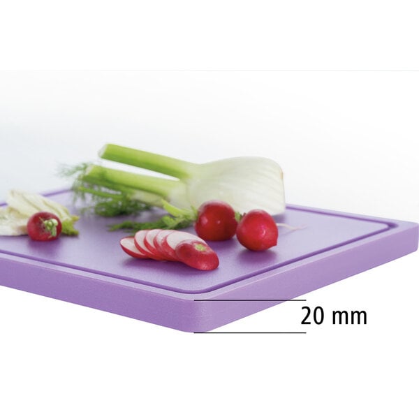 Snijplank | PRO | Polyethyleen | Lila | Sapgoot | 325x265x25(h)mm