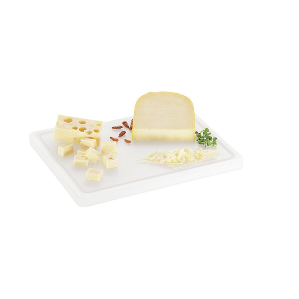 Snijplank | PRO | Polyethyleen | 325x265x25mm | Wit | Sapgoot
