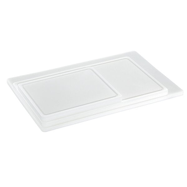 Snijplank | PRO | Polyethyleen | 325x265x25mm | Wit | Sapgoot