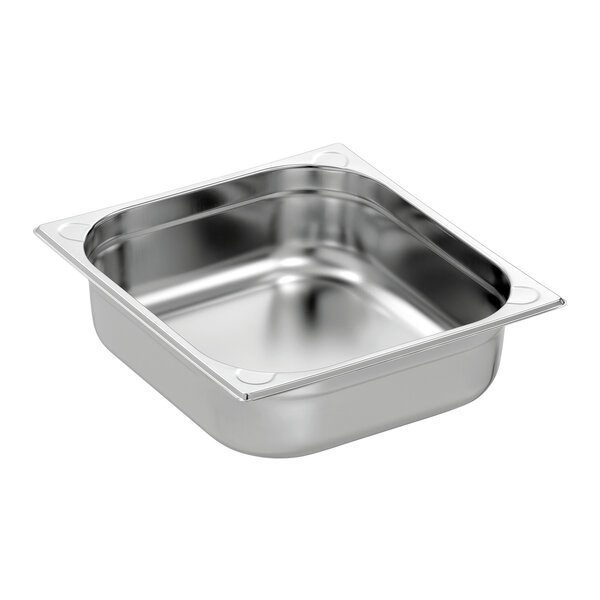 GN-Bak | Basic Line | 2/3 GN | 9L | 100mm | Chroomnikkelstaal | Zonder Perforatie