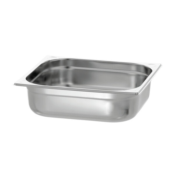GN-Bak | Basic Line | 2/3 GN | 9L | 100mm | Chroomnikkelstaal | Zonder Perforatie