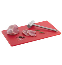 Bartscher Snijplank | Easy | Polyethyleen | Rood | HACCP-Conform | 530x325x14mm 
