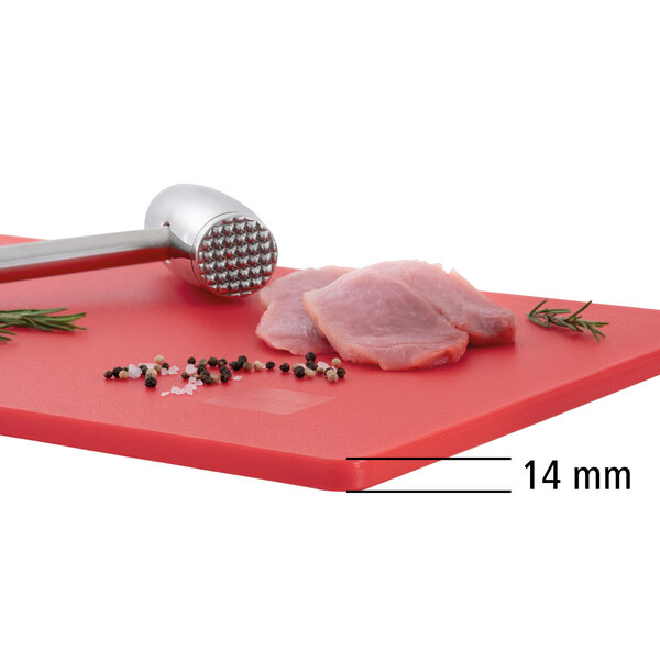 Snijplank | Easy | Polyethyleen | Rood | HACCP-Conform | 530x325x14mm