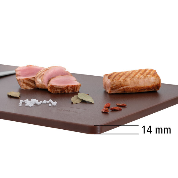 Snijplank | Easy | Polyethyleen | Bruin | 14mm | 530x325x14mm