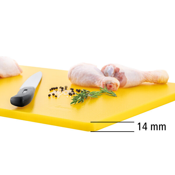 Snijplank | Easy | Polyethyleen | Geel | 14mm | 530x325x14mm
