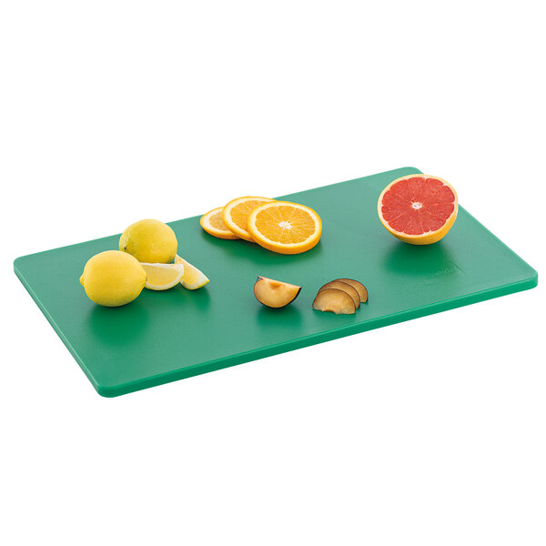 Snijplank | Easy | Polyethyleen | Groen, Dubbelzijdig | 530x325x14mm