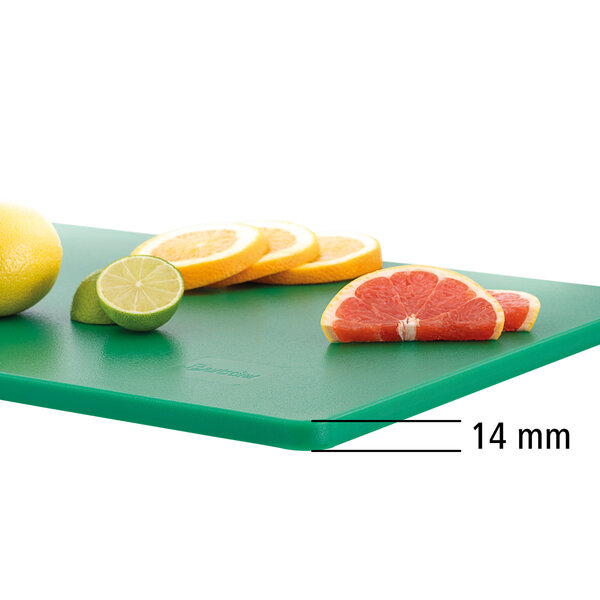 Snijplank | Easy | Polyethyleen | Groen, Dubbelzijdig | 530x325x14mm