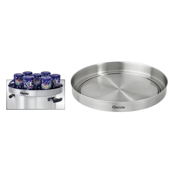 Warmhouddeksel | Voor A200050 | RVS | Ø354mm | Randhoogte 40mm