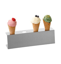 Bartscher Wafelhoorntjeshouder | U4 | Max. 4 Stuks | RVS | Perforaties Ø28mm