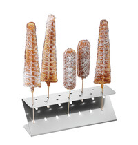 Bartscher Houder Voor Lollywafels | Z14 | RVS | 14 Stuks | 2 Rijen | 7mm Perforatie | 40mm Gatafstand