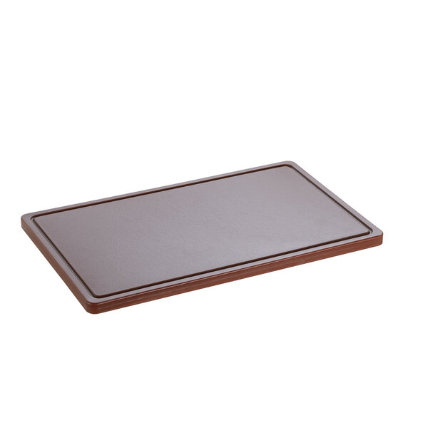 Snijplank | PRO | Bruin | Polyethyleen | Met Sapgoot | 530x325x20mm