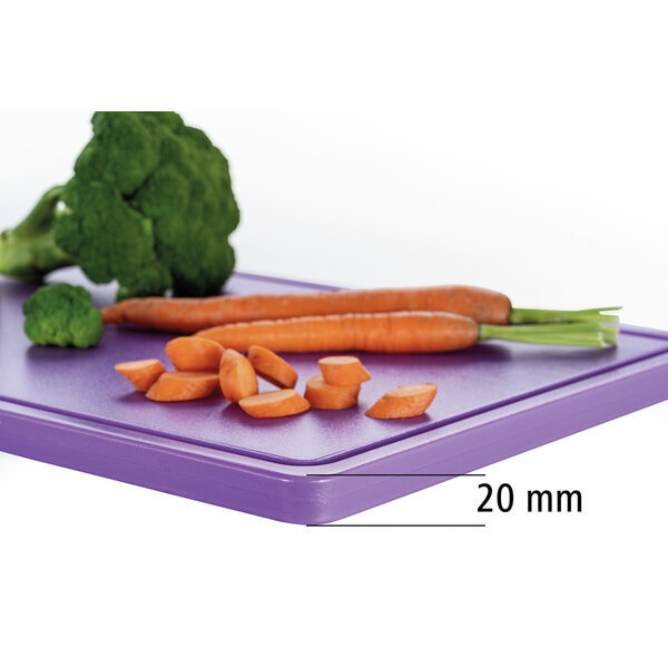 Snijplank | PRO | Polyethyleen | 530x325x24mm | Lila | Sapgoot