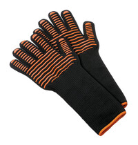 Bartscher Grillhandschoenen | Aramide Met Siliconenprint | Hittebestendig Tot 500°C | 425mm | 1 Paar