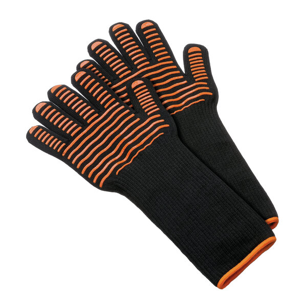 Grillhandschoenen | Aramide Met Siliconenprint | Hittebestendig Tot 500°C | 425mm | 1 Paar