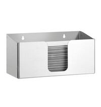 Bartscher Papieren-Handdoekdispenser | ILZF20 | Wandmontage | RVS | Geschikt Voor Interfold-, Laag- En Zigzagvouw
