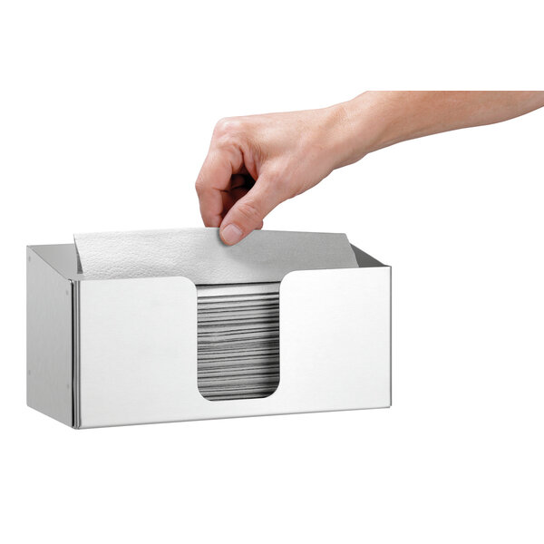 Papieren-Handdoekdispenser | ILZF20 | Wandmontage | RVS | Geschikt Voor Interfold-, Laag- En Zigzagvouw
