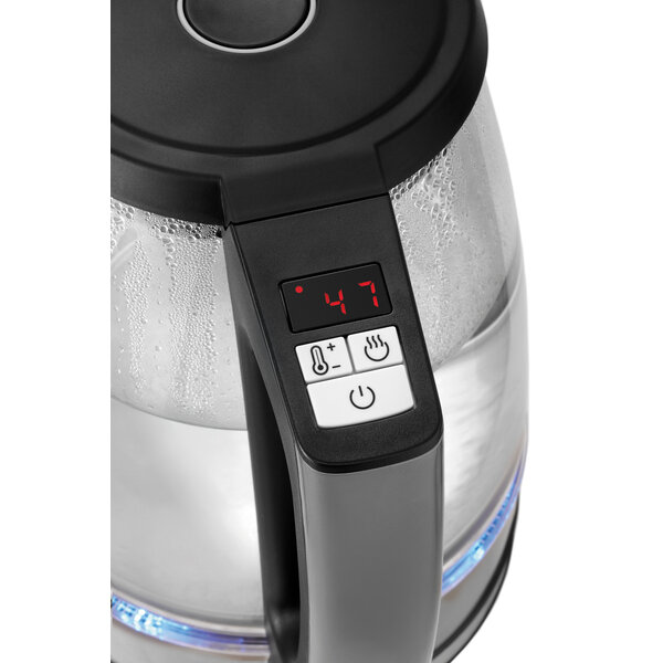 Waterkoker | 1.7LDGL | 1.7L | 6 Temperatuurniveaus | 40-100°C | 2200W/230V | Glazen Behuizing