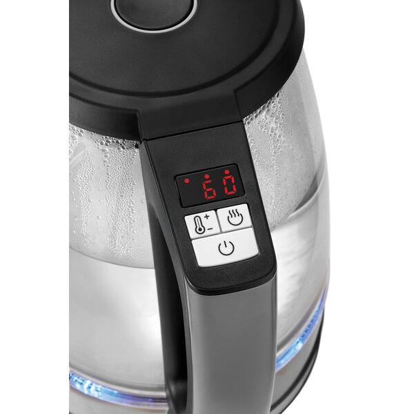 Waterkoker | 1.7LDGL | 1.7L | 6 Temperatuurniveaus | 40-100°C | 2200W/230V | Glazen Behuizing