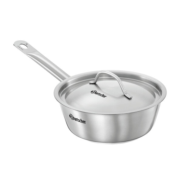 Braadpan | E180-D1 | Ø180x65mm | CNS 18/10 | Inductiegeschikt | Inclusief Deksel