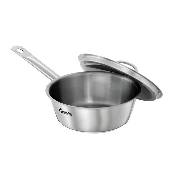 Braadpan | E180-D1 | Ø180x65mm | CNS 18/10 | Inductiegeschikt | Inclusief Deksel