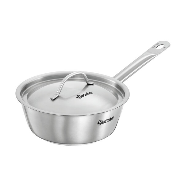 Braadpan | E180-D1 | Ø180x65mm | CNS 18/10 | Inductiegeschikt | Inclusief Deksel