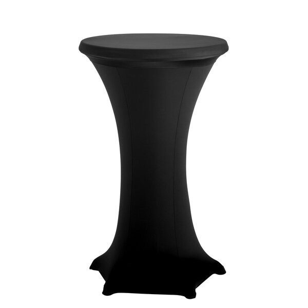 Hoesset Voor Statafel | 700 S | 5-Poots | Zwart | Micropolyester/Elastaan | Max. Ø700mm Tafelblad, 1170mm Tafelhoogte