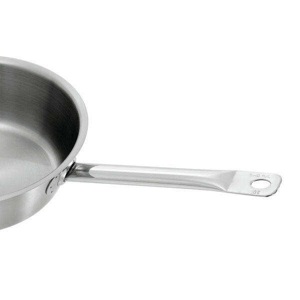 Braadpan | E200-D1 | Ø200mm | Hoogte 65mm | CNS 18/10 | Inductie | Drielaagse Sandwichbodem | Inclusief Deksel