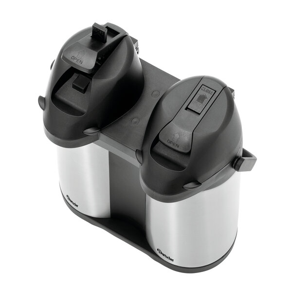 Dubbele Isolatiepompkan | Duo 1.9L-ST | 2x1.9L | Dubbelwandig | RVS/Kunststof | Pompsysteem
