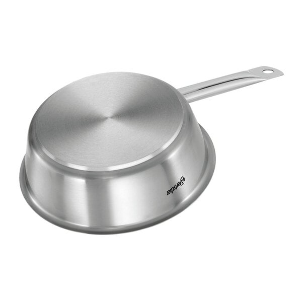 Braadpan | E240-D1 | Ø240mm | 75mm Hoog | CNS 18/10 | Geschikt Voor Inductie | Inclusief Deksel | Geborsteld Braadoppervlak