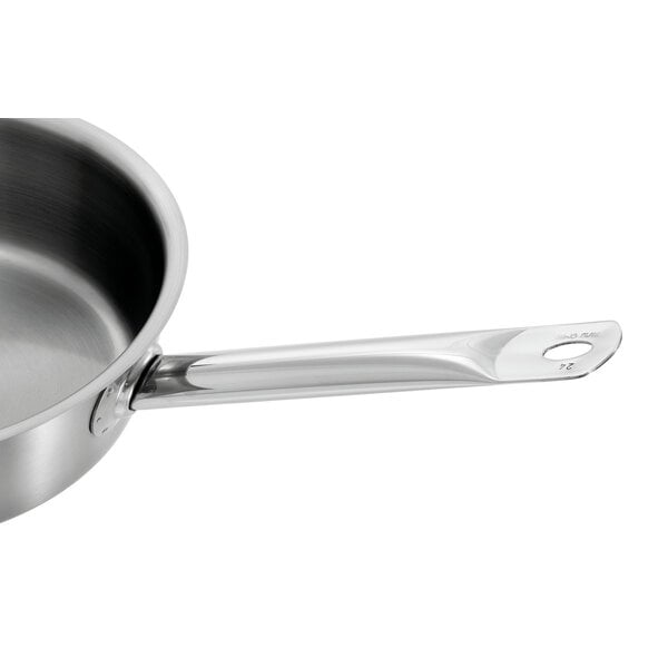 Braadpan | E240-D1 | Ø240mm | 75mm Hoog | CNS 18/10 | Geschikt Voor Inductie | Inclusief Deksel | Geborsteld Braadoppervlak
