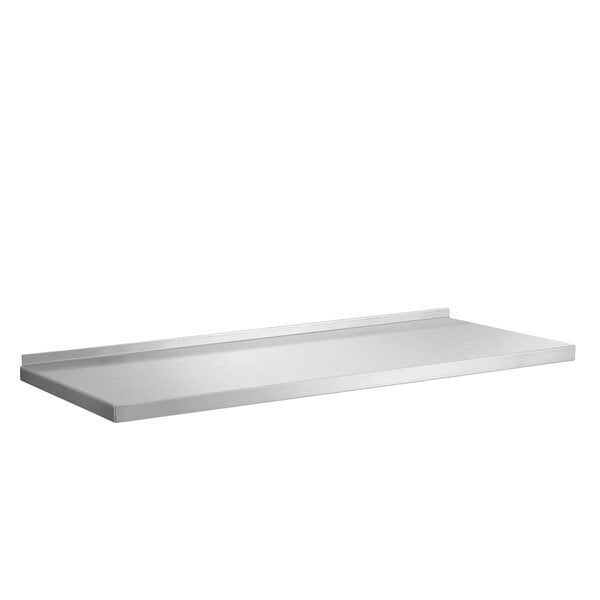Wandplank | RVS | 1 Schap, Volledig Oppervlak, In Hoogte Verstelbaar, Steeksysteem | Draagvermogen 100kg | 600x355x27(h)mm