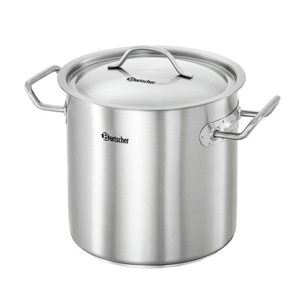 Kookpan | E6,1L-1 | 6.1L | CNS 18/10 | Geschikt Voor Inductie | Inclusief Deksel | Ø200mm | 3-Laagse Sandwichbodem