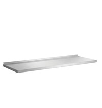 Bartscher Wandplank | RVS | 1 Schap, Volledig Oppervlak, In Hoogte Verstelbaar, Steeksysteem | Draagvermogen 100kg | 800x355x27(h)mm