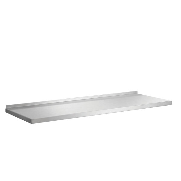 Wandplank | RVS | 1 Schap, Volledig Oppervlak, In Hoogte Verstelbaar, Steeksysteem | Draagvermogen 100kg | 800x355x27(h)mm