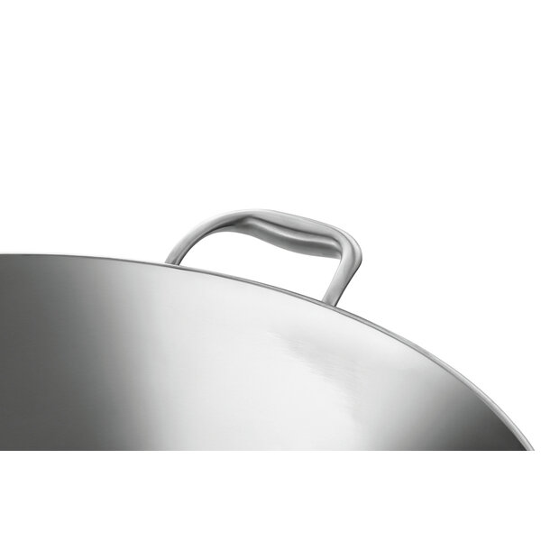 Wokpan | W510F | 22L | Ø510mm | RVS | Geschikt Voor Inductie | Vlakke Bodem