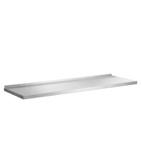Bartscher Wandplank | RVS | 1 Schap, Volledig Oppervlak, In Hoogte Verstelbaar, Steeksysteem | Draagvermogen 120kg | 1000x355x27(h)mm
