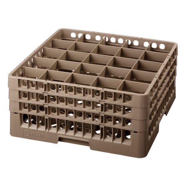 Glazenkorf | 25 Vakken | Kunststof | Vakmaat 89x89mm | 500x500mm | Inwendige Hoogte 207mm